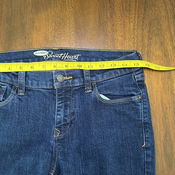 Old Navy Women’s Sweetheart Skinny Blue Jeans High Rise Denim Dark Wash Size 6 - Picture 4 of 8